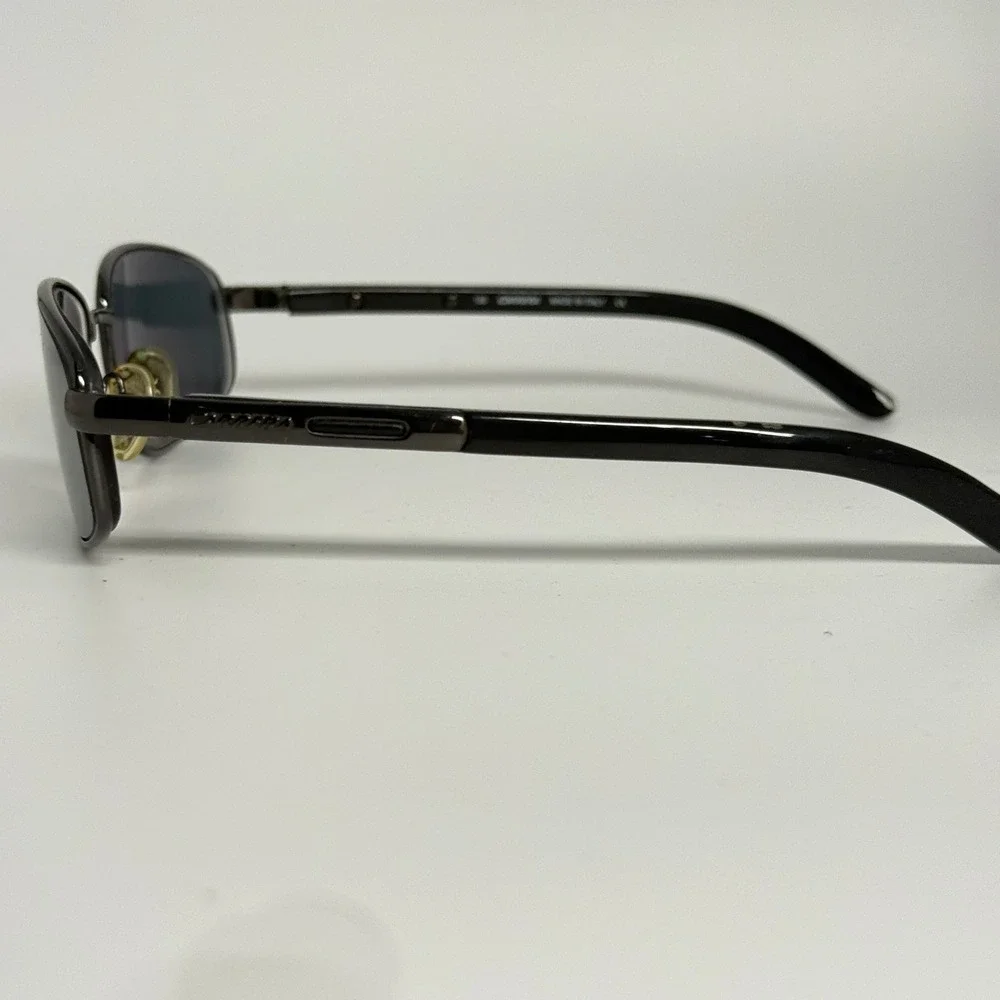 Carrera Sunglasses Mens‎ Black Metal Oval Frame Made in Italy 130 UV Protection